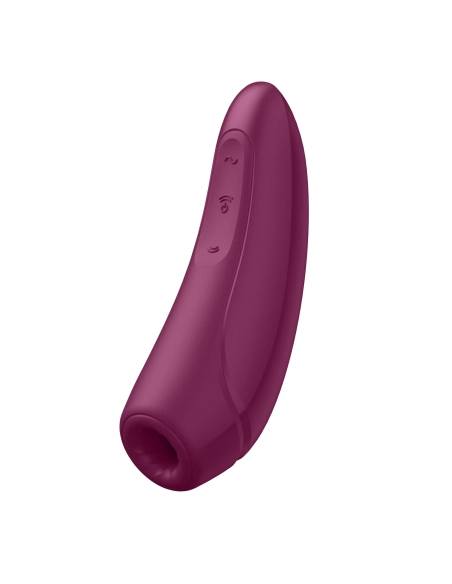 Satisfyer Curvy 1+ - újratölthető, vízálló intelligens csiklóstimuláló vibrátor (vörös rózsa)