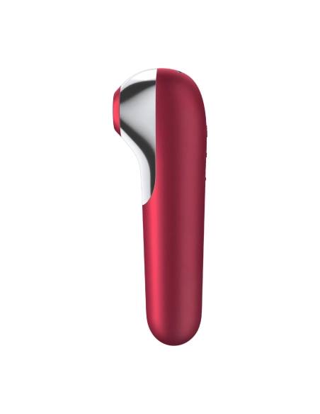 vízálló intelligens vibrátor csiklóhoz és hüvelyhez Satisfyer Dual Love piros