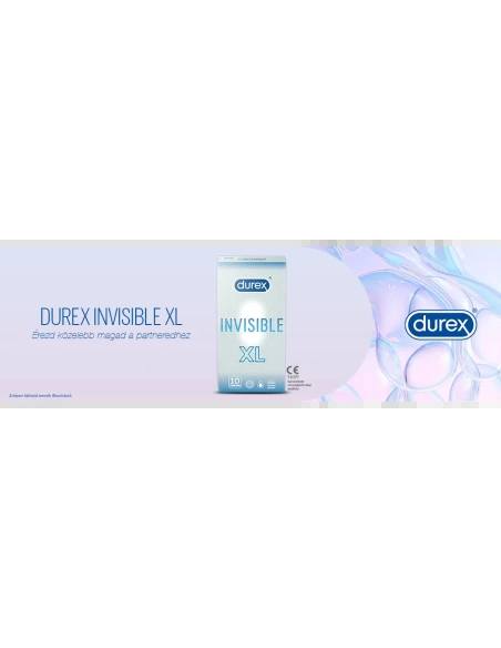 Durex Invisible XL - extra nagy óvszer (10 db)