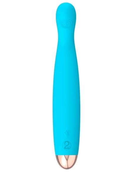 Cuties Mini Vibrator Blue 2.G - újratölthető, vízálló G-pont vibrátor (türkiz)