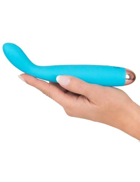 Cuties Mini Vibrator Blue 2.G - újratölthető, vízálló G-pont vibrátor (türkiz)