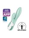 Intelligens felfújható vibrátor Satisfyer Air Pump Bunny 5 Connect