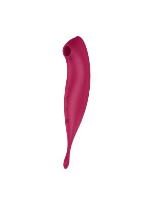 Satisfyer Twirling Pro piros újratölthető vízálló smart 2 az 1-ben