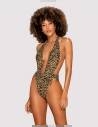 Obsessive Cancunella SL Deep Neck Leopard Trikini