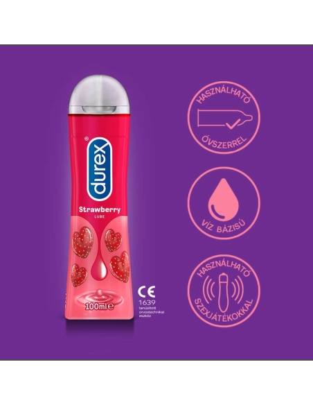 Durex Play - eper ízű kenőzselé