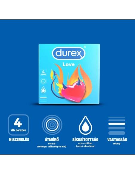 Durex Love Easyon óvszer 4 db