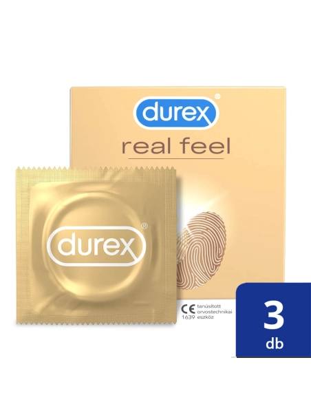 Durex Real Feel óvszer latex mentes 3 db