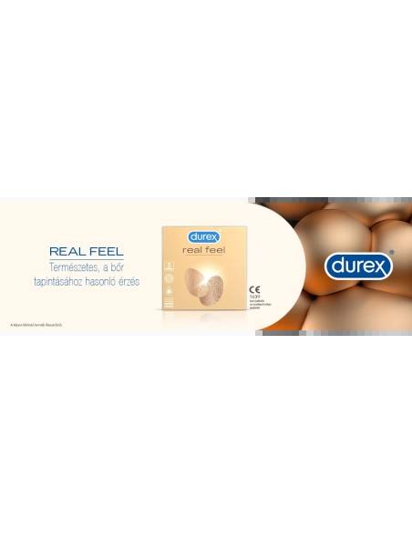 Durex Real Feel óvszer latex mentes 3 db