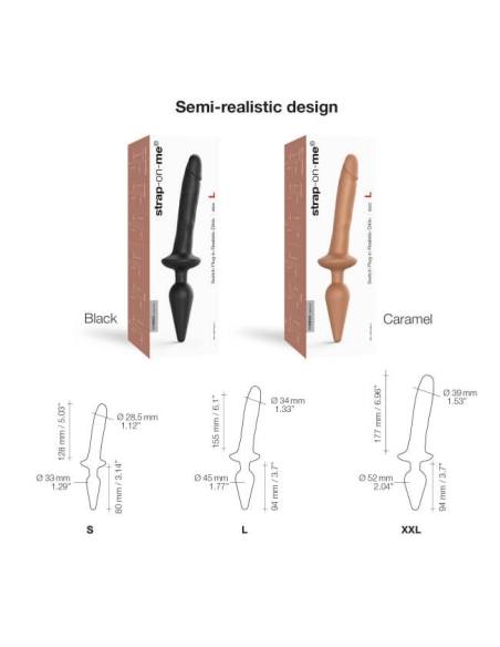 Strap-on-me vibrátor és anális kólika 2 az 1-ben XXL