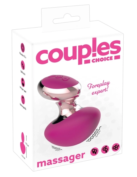 Couples Choice - újratölthető mini masszázs vibrátor (rózsaszín)