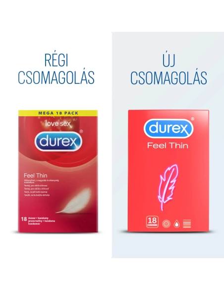 Durex ultravékony óvszer az intenzívebb érzésért 18 db