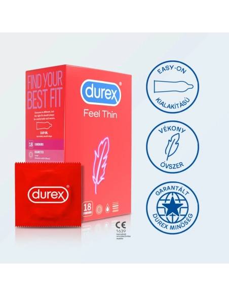 Durex ultravékony óvszer az intenzívebb érzésért 18 db