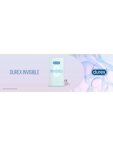 Extra vékony érzékeny óvszer Durex Invisible 10 db