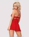 Babydoll szexi ing OBSESSIVE - 838-BAB-3 BABYDOLL & THONG RED