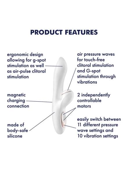 Híres vibrátor, amely szívja a csiklót Satisfyer Pro G-Spot Rabbit