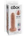 Valósághű vibrátor fitymával King Cock 6 - 15cm