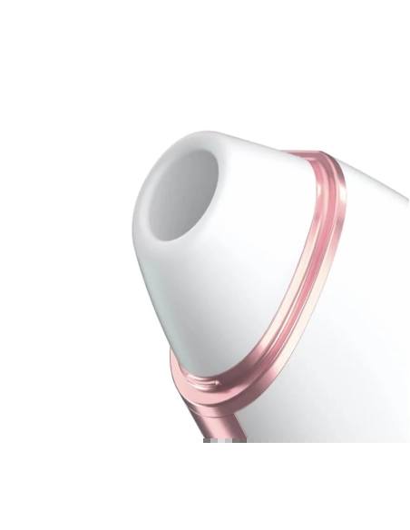 Satisfyer Love Triangle - újratölthető, vízálló, intelligens vibrátor és csiklóstimulátor (fehér)