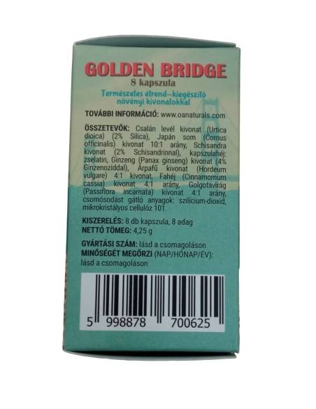 Golden Bridge For Men – természetes táplálék-kiegészítő növényi kivonatokkal (8 db)