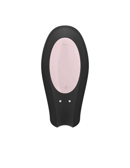 SATISFYER Double Joy Black intelligens páros vibrátor