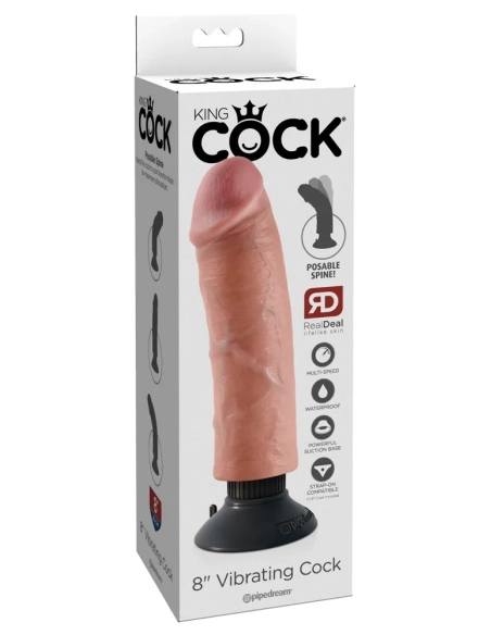 King Cock 8 hajlítható vibrátor