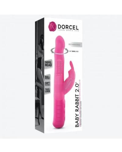 Újratölthető forgó vibrátor DORCEL BABY RABBIT MAGENTA 2.0 RECHARGEABLE