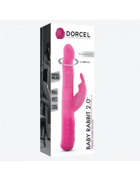 Újratölthető forgó vibrátor DORCEL BABY RABBIT MAGENTA 2.0 RECHARGEABLE